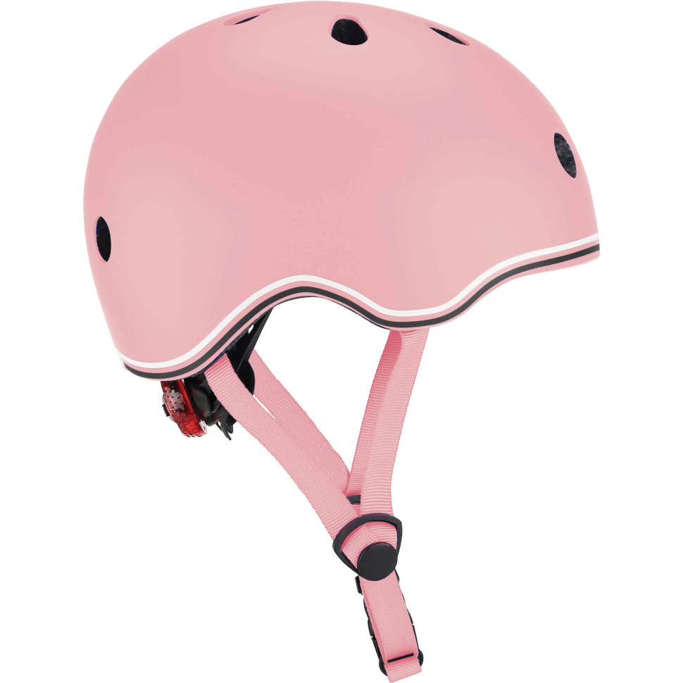 Дитячий захисний шолом GO UP LIGHTS GLOBBER 506-210 пастельний рожевий, з ліхтариком, XXS 45-51см
