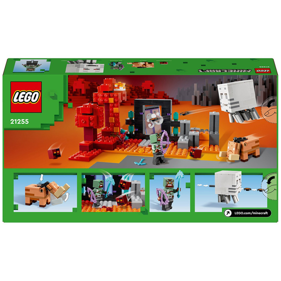 Конструктор Lego Minecraft Засада возле портала в Нижнем мире 21255LG 352 детали