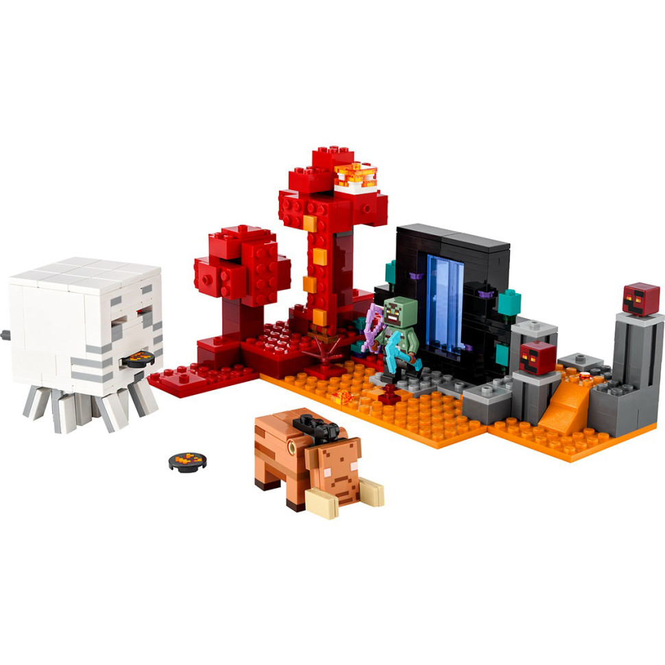 Конструктор Lego Minecraft Засада возле портала в Нижнем мире 21255LG 352 детали