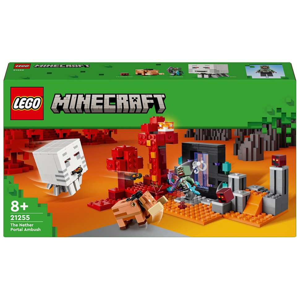 Конструктор Lego Minecraft Засада возле портала в Нижнем мире 21255LG 352 детали