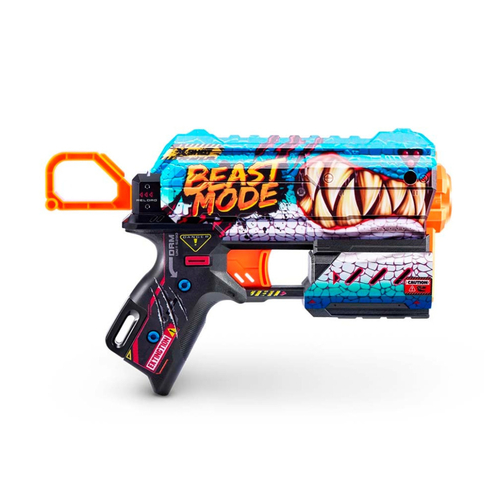 Быстрострельный бластер Skins Flux Beast Out X-Shot Zuru 36516L 8 патронов