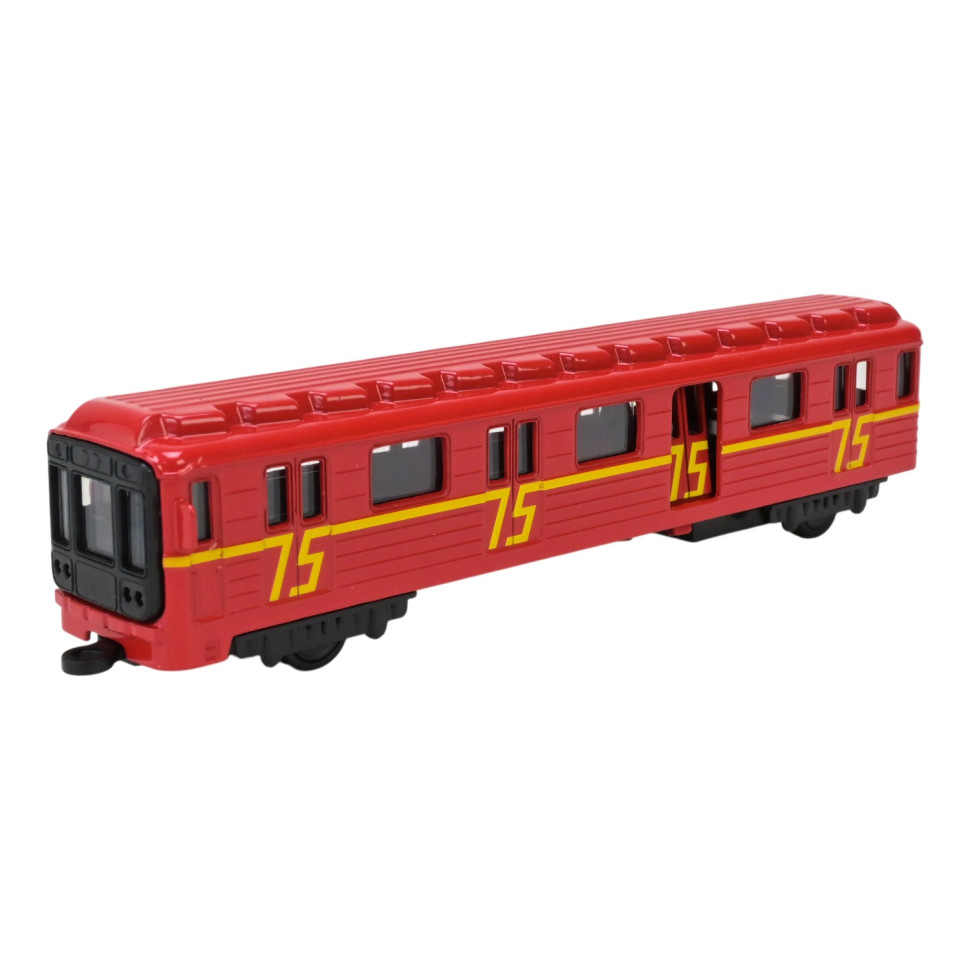 Детский игровой Вагон-метро АВТОПРОМ 7875M(Red) масштаб 1:43