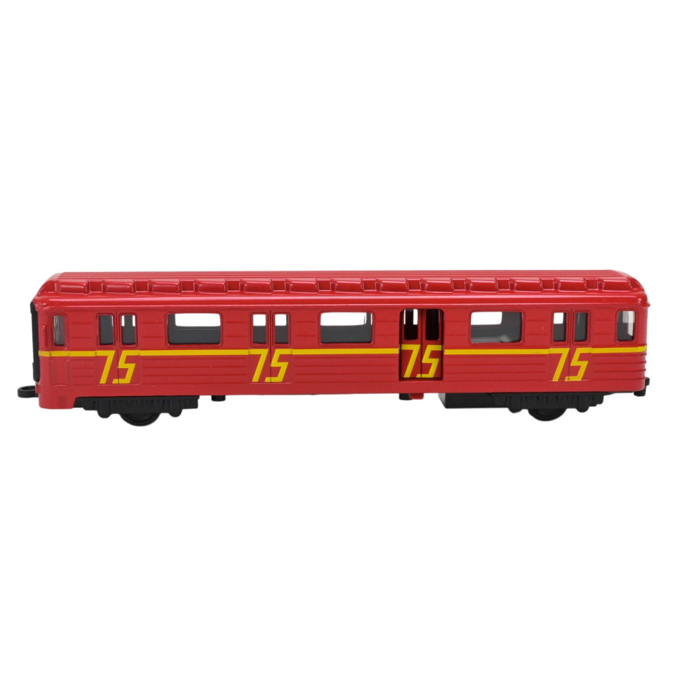 Детский игровой Вагон-метро АВТОПРОМ 7875M(Red) масштаб 1:43