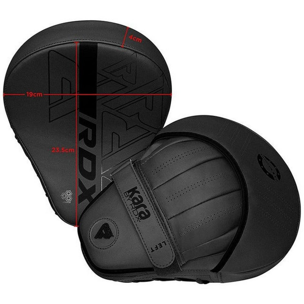 Лапы боксерские F6 KARA Matte RDX Inc Limited FPR-F6MB, Black