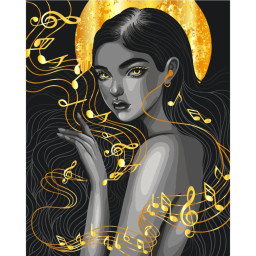 Картина по номерам "Цвет музыки" Art Craft 10111-AC с металлизированными красками 40х50 см