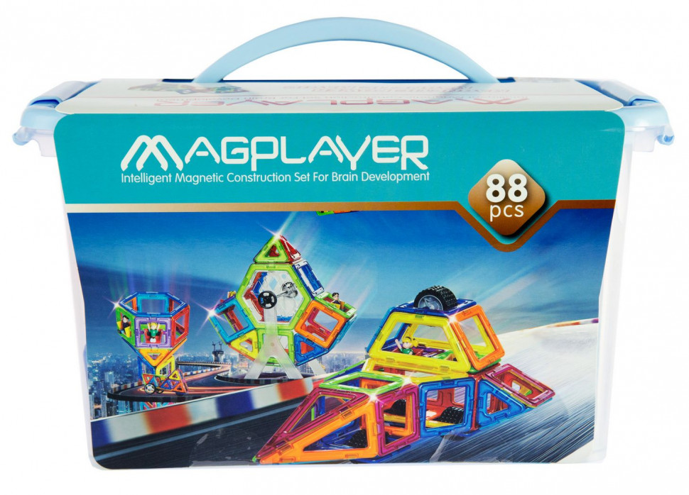 Конструктор Magplayer магнітний набір 88 ел. MPT-88