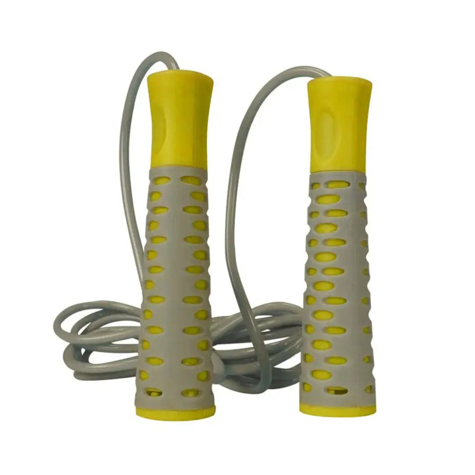 Скакалка PowerPlay PP_4206_Grey/Yellow, Серо-желтая