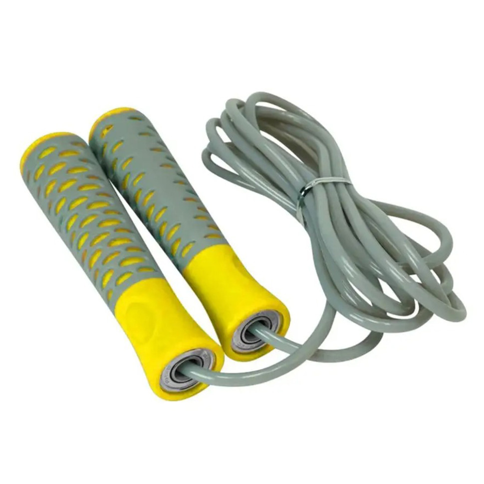 Скакалка PowerPlay PP_4206_Grey/Yellow, Серо-желтая