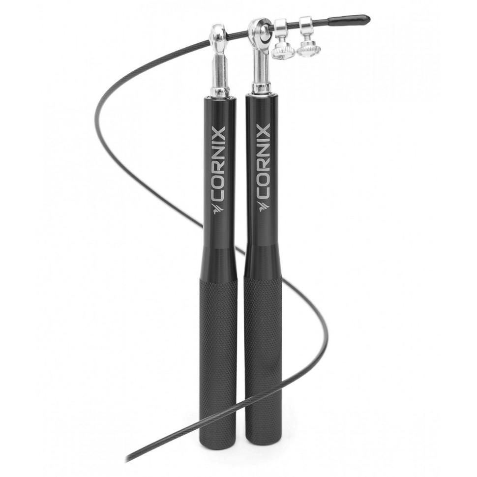 Скакалка скоростная для кроссфита Speed Rope Cornix XR-0152 Black