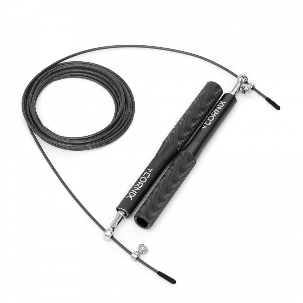 Скакалка скоростная для кроссфита Speed Rope Cornix XR-0152 Black