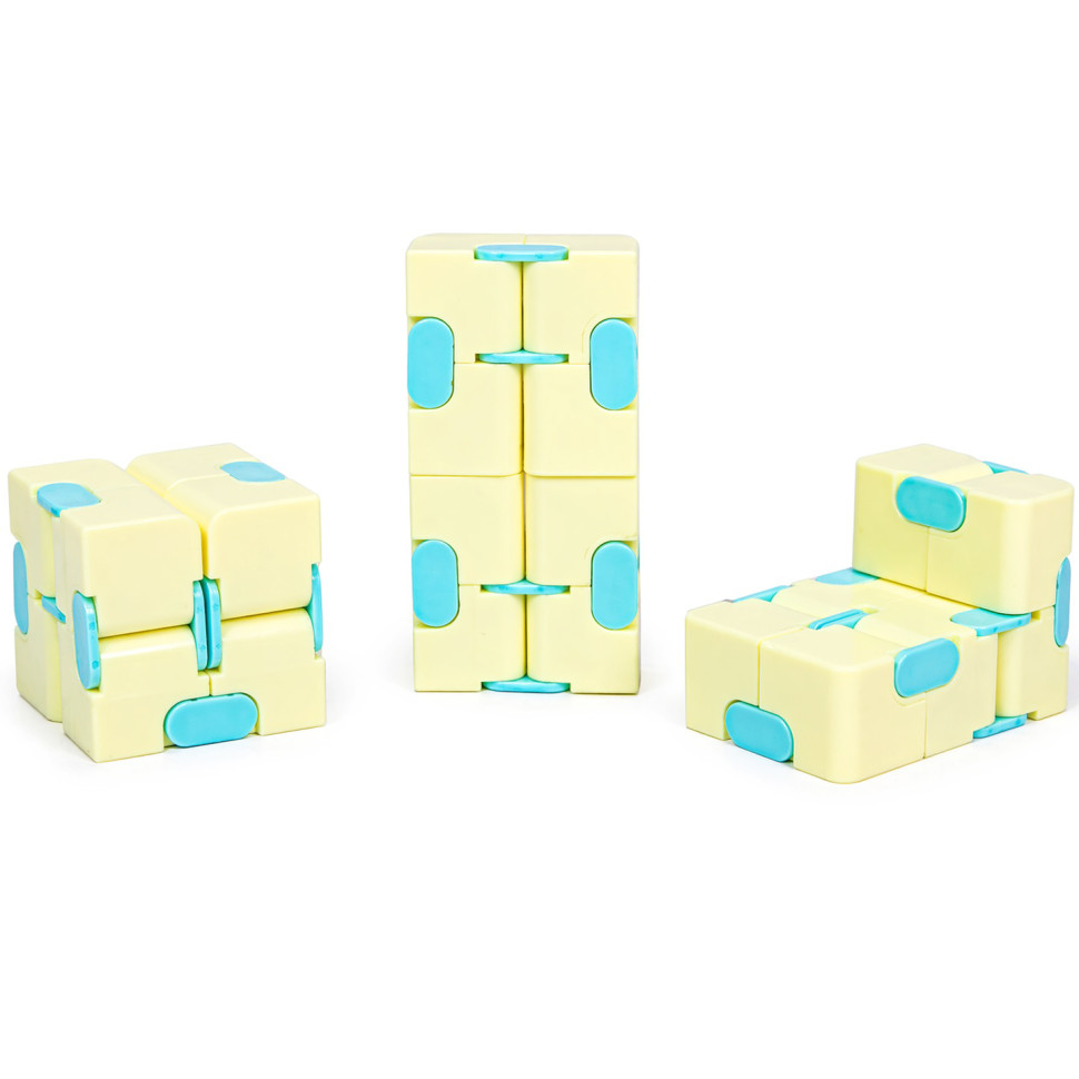 Антистрес кубик-трансформер Infinity Cube Bambi IGR133(Yellow) пастельні кольори