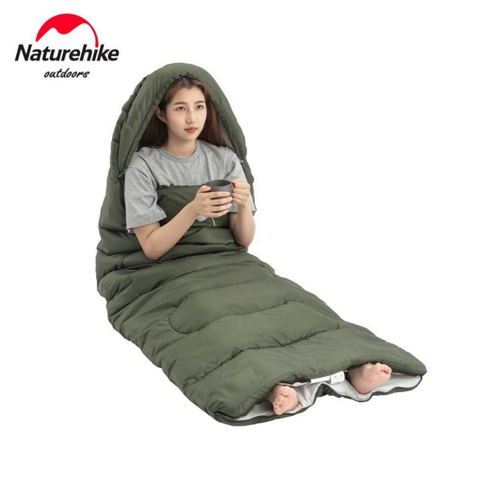 Спальный мешок Y150L NH21MSD08 Naturehike 6975641888765 правый, темно-зеленый