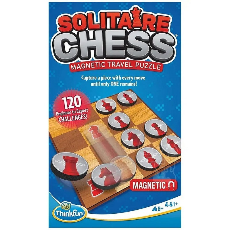 Логічна дорожня гра Solitaire Chess Magnetic Travel Puzzle Thinkfun 76542