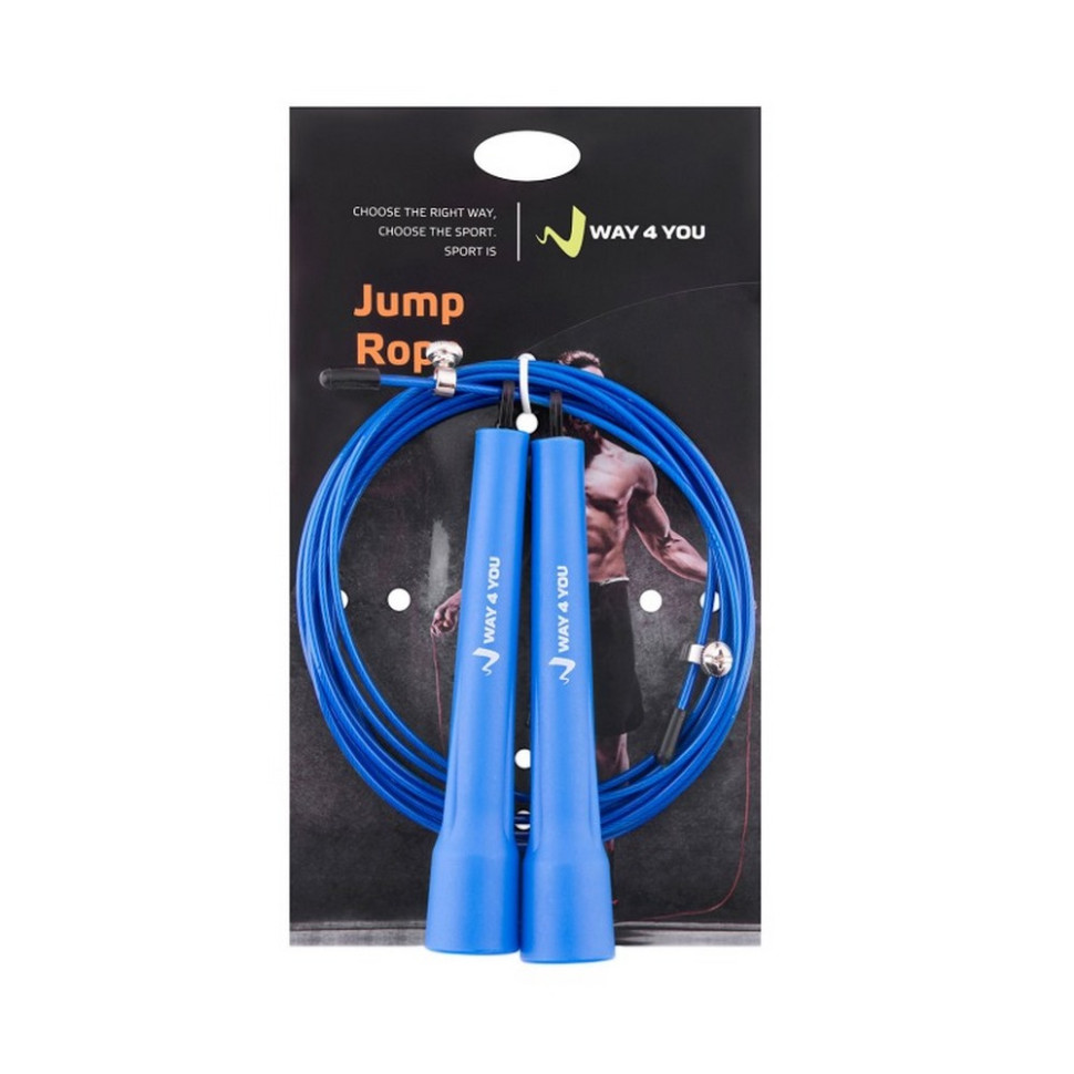 Скакалка ULTRA SPEED CABLE ROPE 2 Way4you w40035-bl