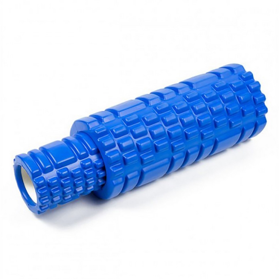 Массажный ролик Grid Roller Double EasyFit EF-7737s-3, 33 см, Синий