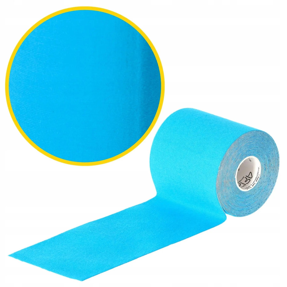 Стрічка кінезіологічна (кінезіо тейп) 4FIZJO 4FJ0548 Sky Blue 7.5 см 5 м