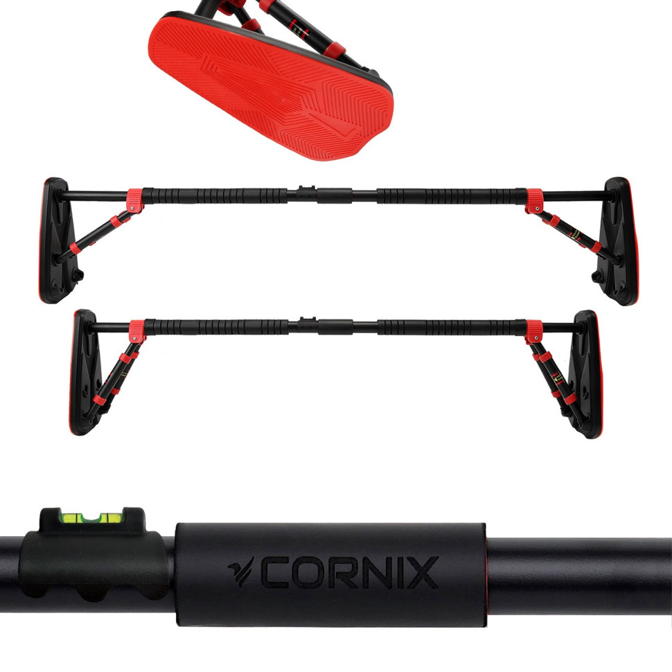 Турник раздвижной Elite+ Cornix XR-0296 Black/Red, размер 130 х 170 см