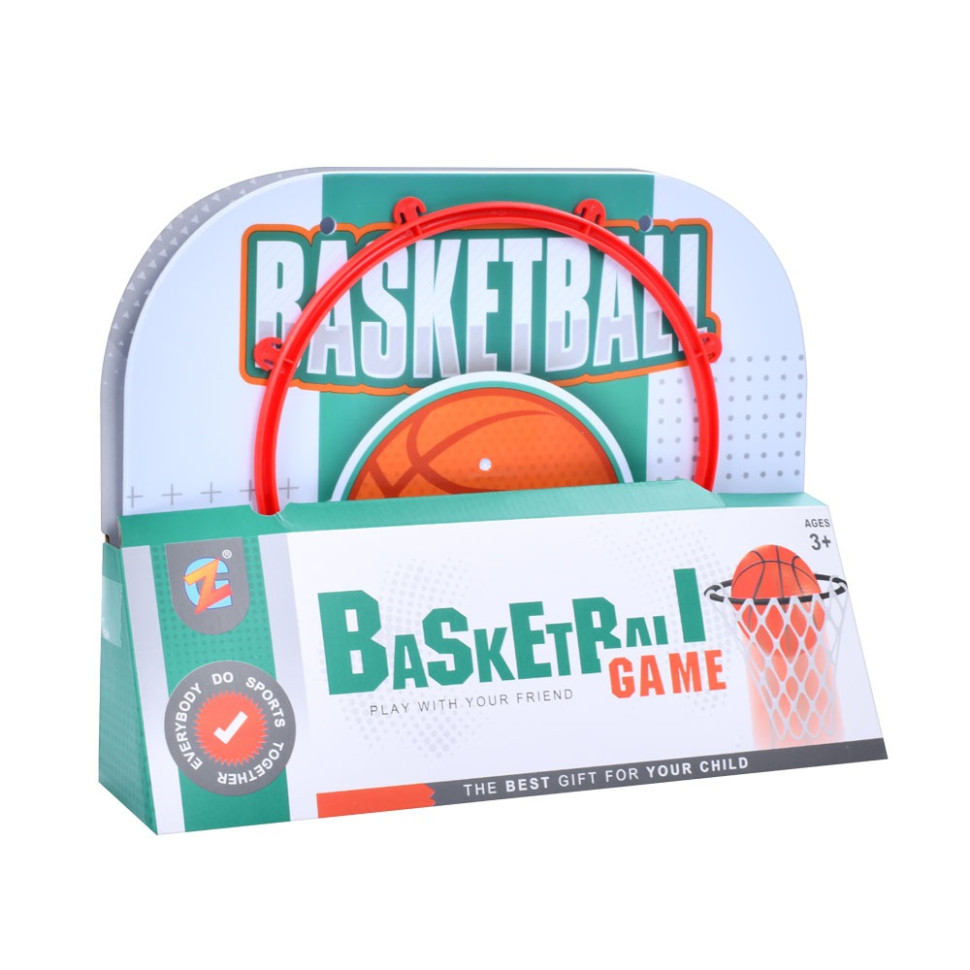 Дитяче баскетбольне кільце Bambi MR 1172 щит пластик 28 x 22 см, сітка, м'яч, насос