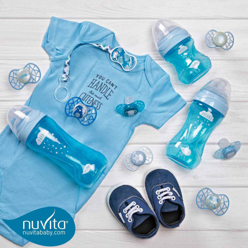 Пустышка Nuvita 7064 Air55 Cool ортодонтическая 0m+