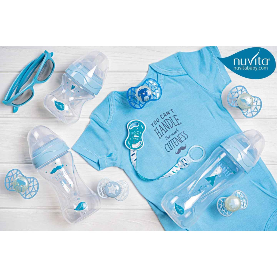 Пустышка Nuvita 7064 Air55 Cool ортодонтическая 0m+