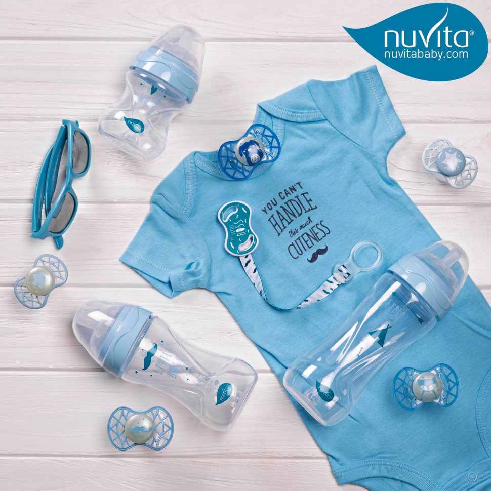 Пустышка Nuvita 7064 Air55 Cool ортодонтическая 0m+