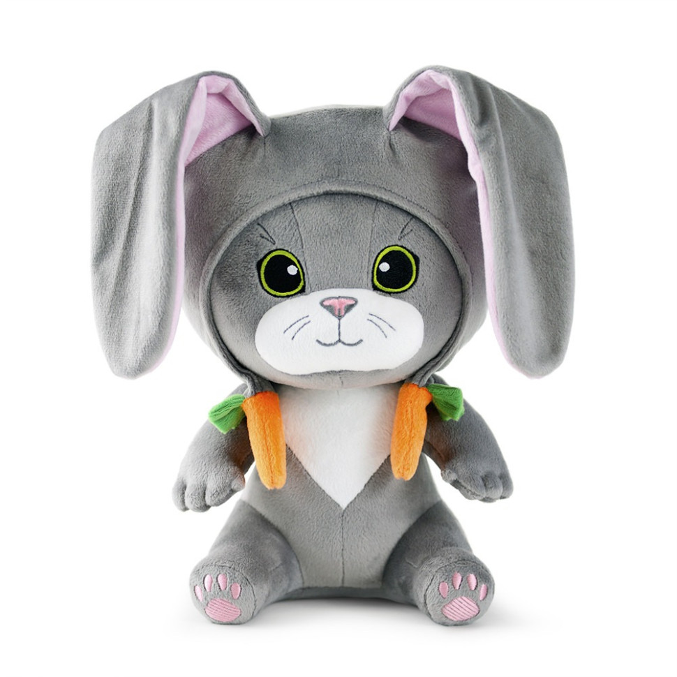 Плюшева іграшка Кото-Кролик WP Merchandise FWPCATBANNY22GY00, 29 см
