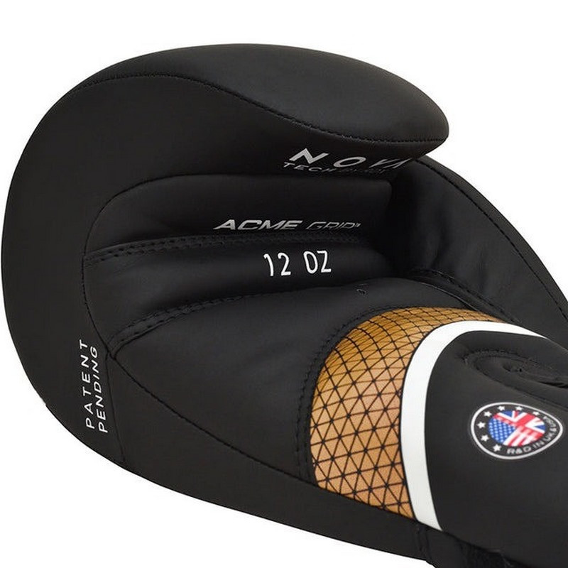 Боксерські рукавиці AURA PLUS T-17 RDX Inc Limited BGR-T17BGL-16OZ+ Black Golden 16 унцій (капа в комплекті)