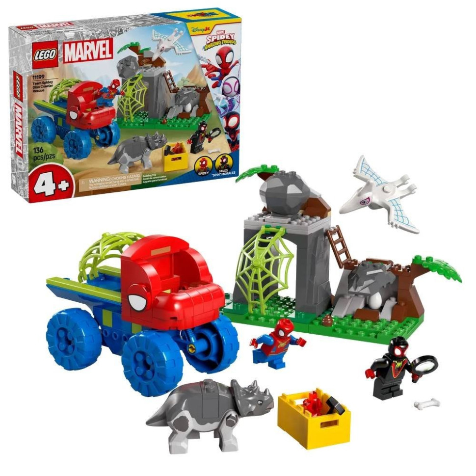 Конструктор Динозаврячий рятувальний транспорт комах LEGO 11199, 136 деталей