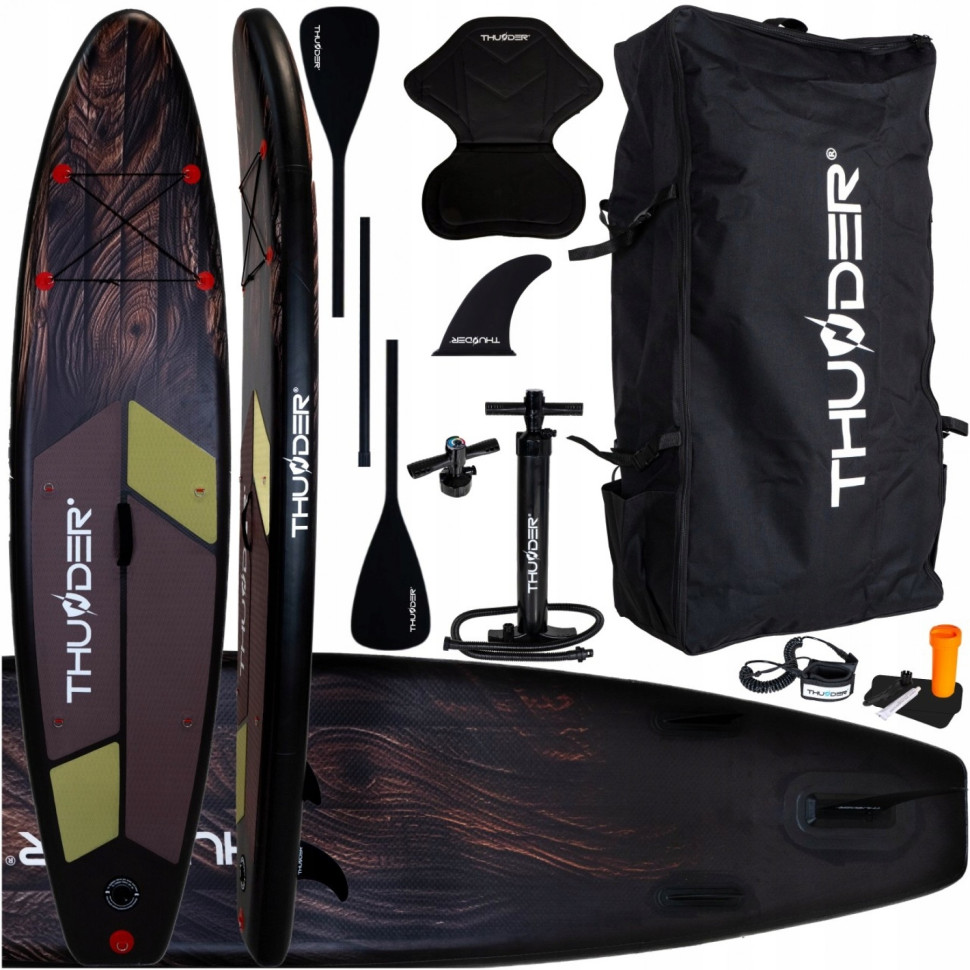 Надувная SUP доска Wood Thunder с веслом 320 см 