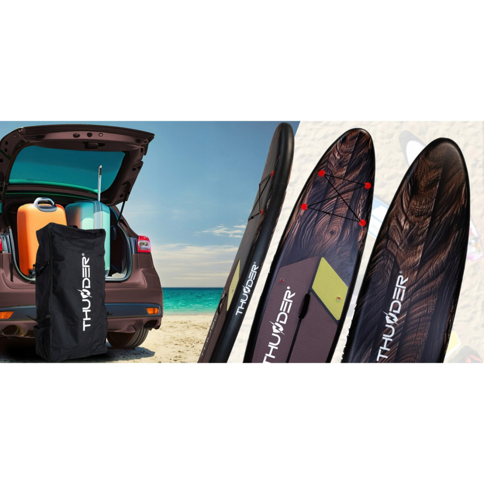 Надувная SUP доска Wood Thunder с веслом 320 см 
