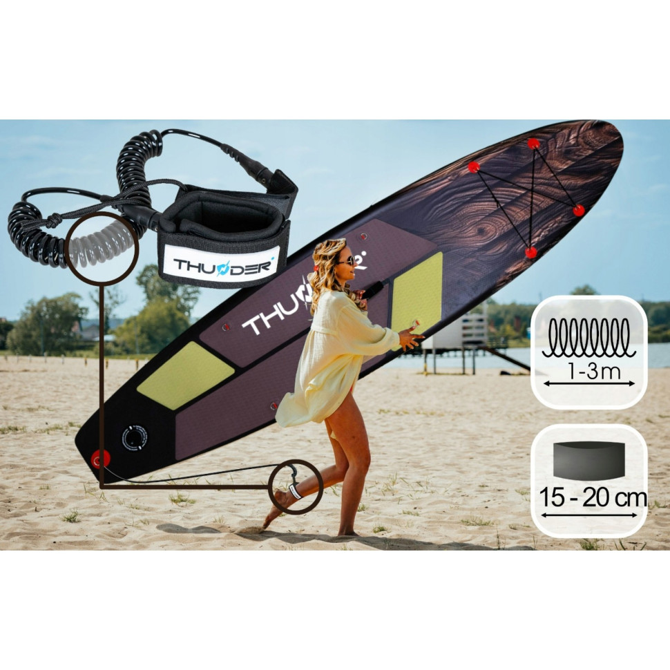 Надувная SUP доска Wood Thunder с веслом 320 см 