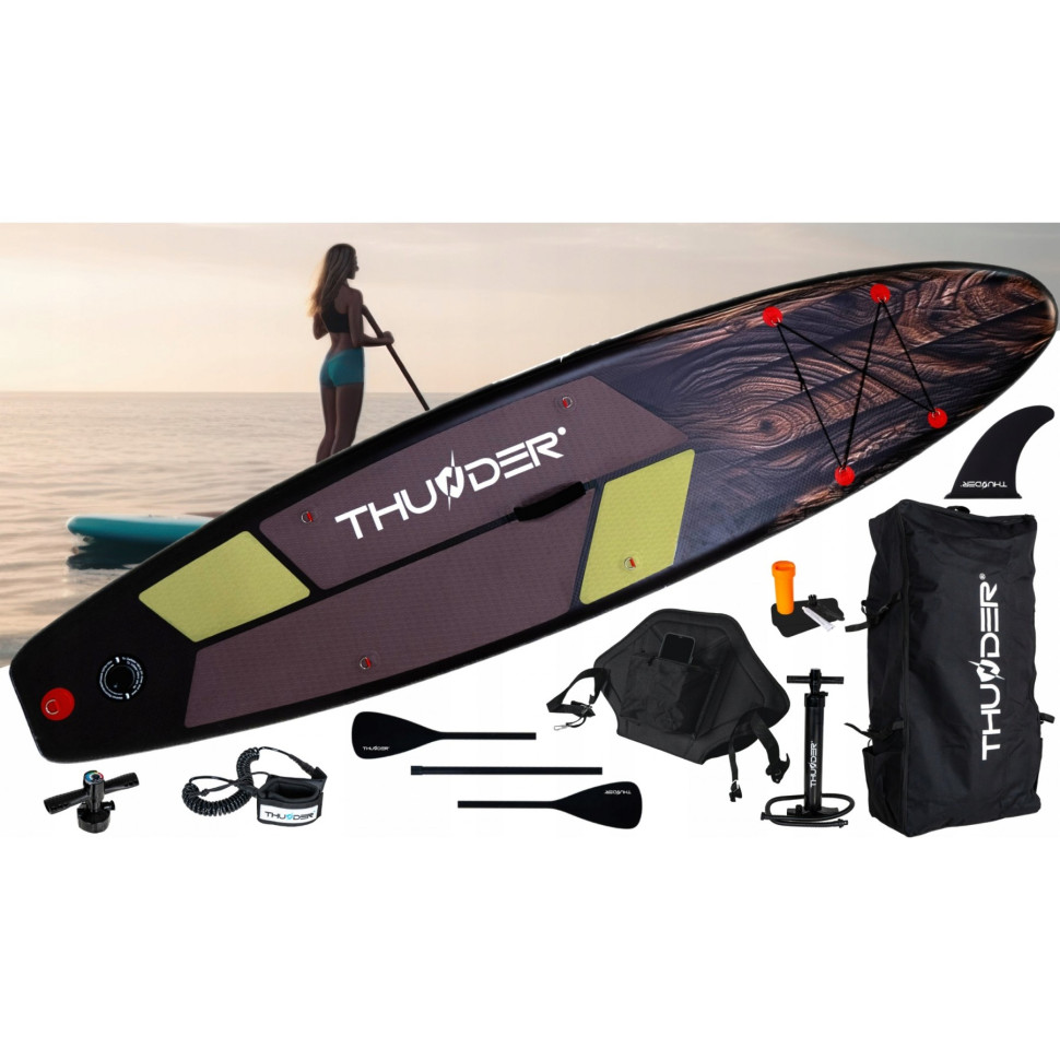 Надувная SUP доска Wood Thunder с веслом 320 см 