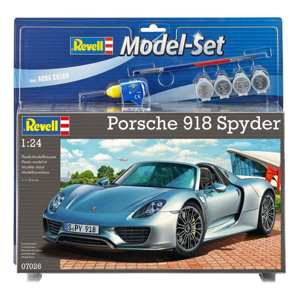 Сборная модель-копия набор Porsche 918 Spyder Revell RVL-67026 уровень 4, 1:24