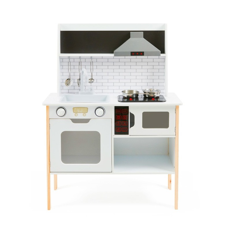 Деревянная игровая кухня STYLE Ecotoys PLK537 со звуковыми и световыми эффектами