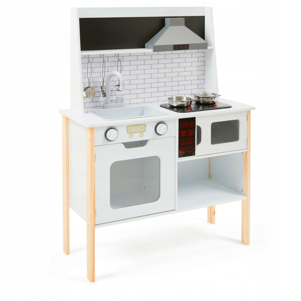 Деревянная игровая кухня STYLE Ecotoys PLK537 со звуковыми и световыми эффектами