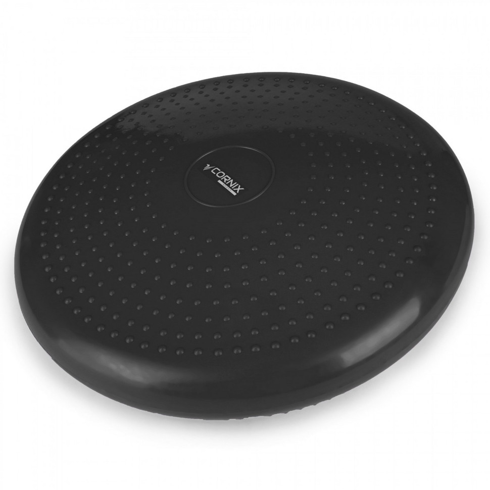 Балансировочная подушка-диск Cornix XR-0052, 33 см (сенсомоторная) массажная, Black