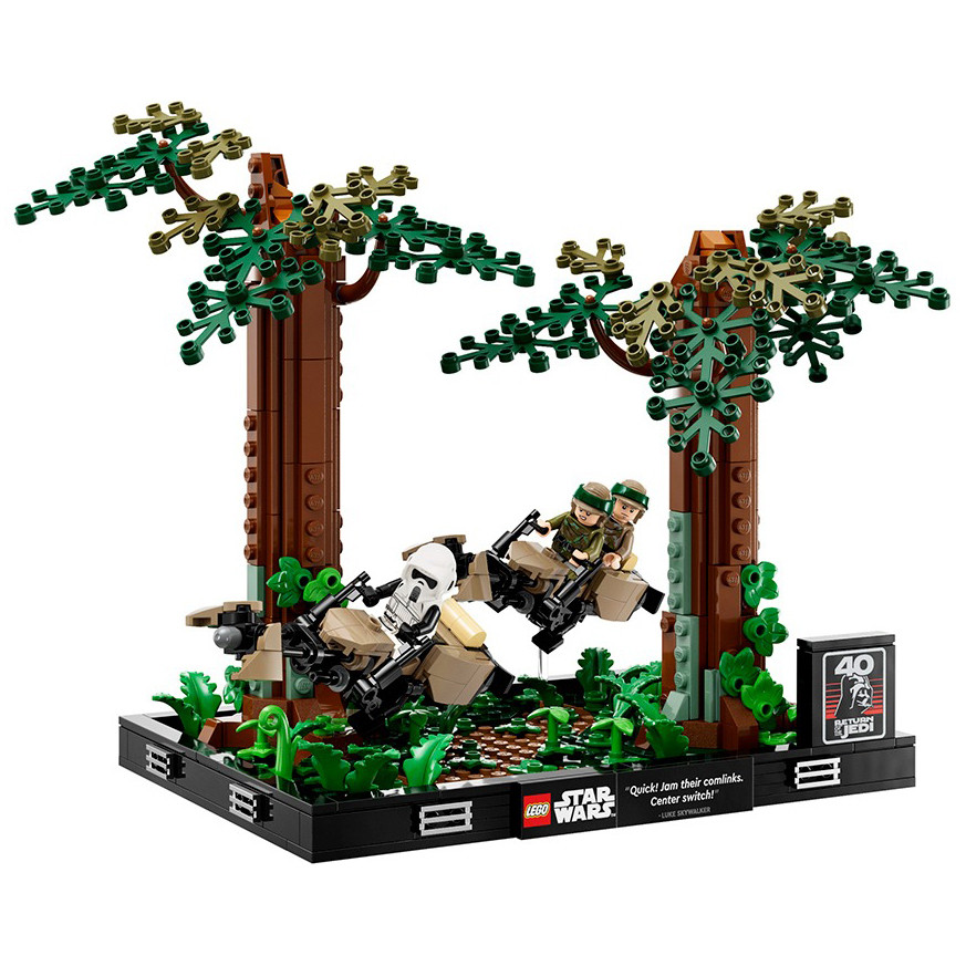 Конструктор LEGO Star Wars™ Діорама: Погоня на спідері на Ендорі 75353, 608 деталей