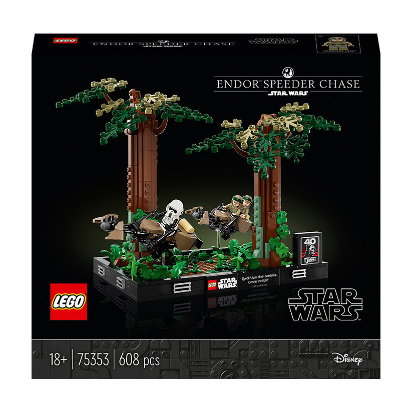 Конструктор LEGO Star Wars™ Діорама: Погоня на спідері на Ендорі 75353, 608 деталей