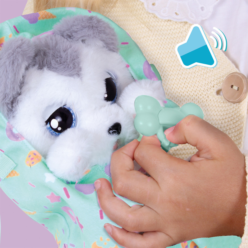 Интерактивная игрушка Щенок хаски Флоуи Baby Paws 917644IM со звуком
