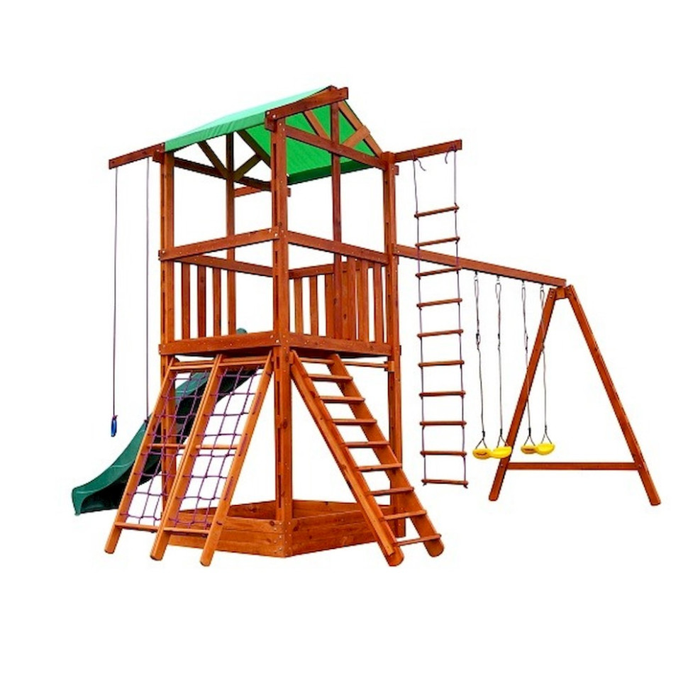 Ігровий комплекс для вулиці SportBaby Babyland-3 з пісочницею