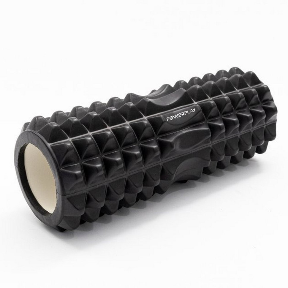 Масажний ролик (роллер) 4405 Massage Roller PowerPlay PP_4405_Black 33x12 см