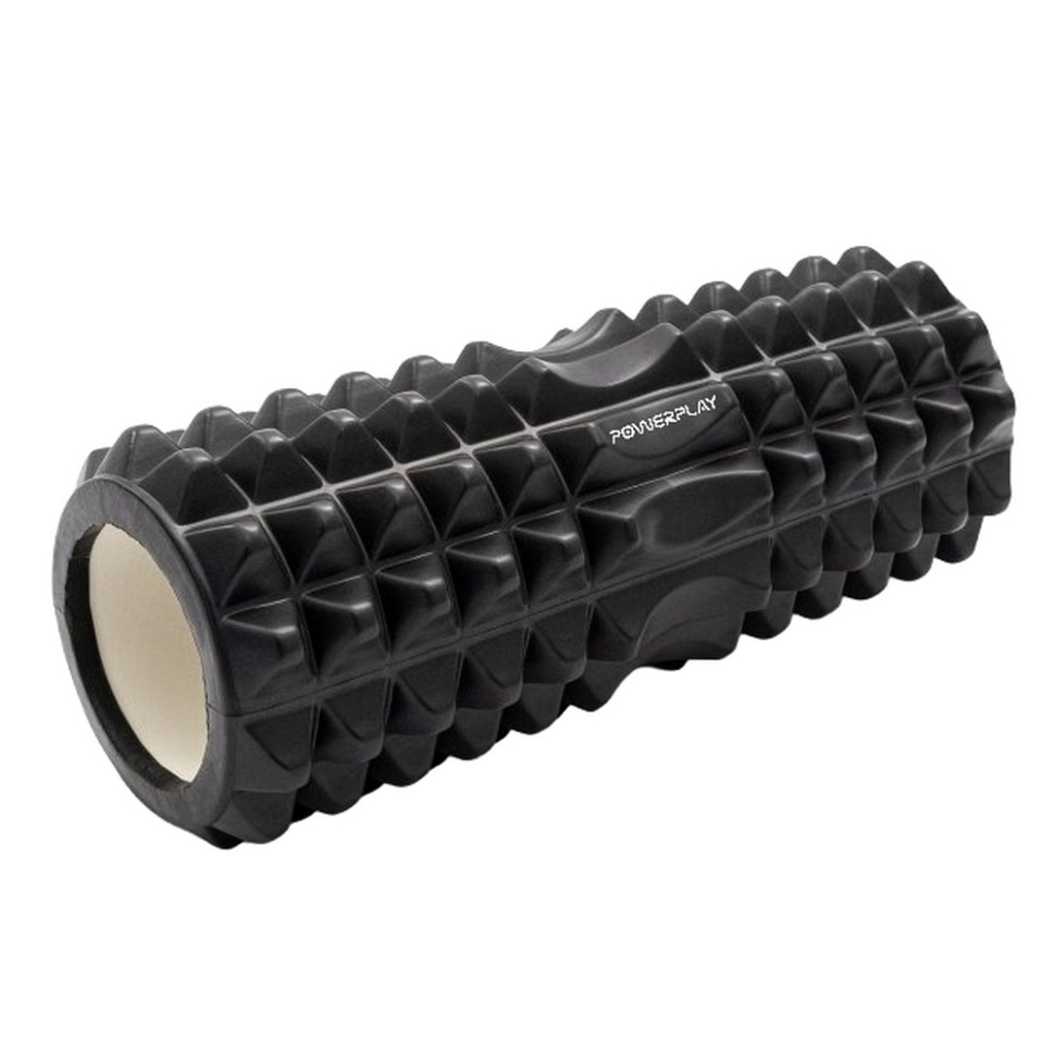 Масажний ролик (роллер) 4405 Massage Roller PowerPlay PP_4405_Black 33x12 см