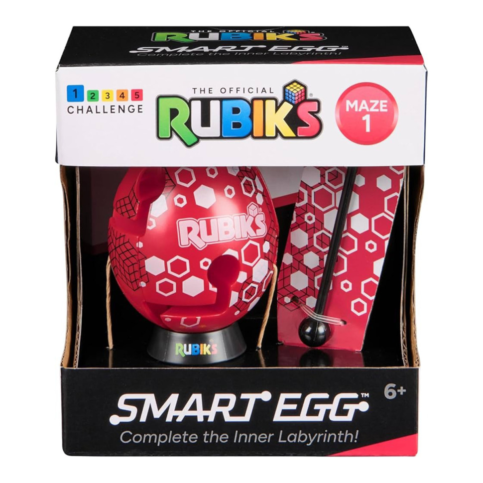 Развивающая Головоломка Смарт-яйцо Rubik's 6071681(Red) палочка, подставка