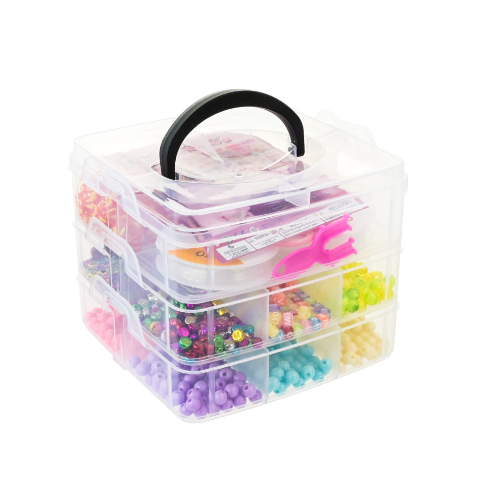 Набір для плетіння прикрас Bambi 330-147 триповерховий бокс, бісер, намистини