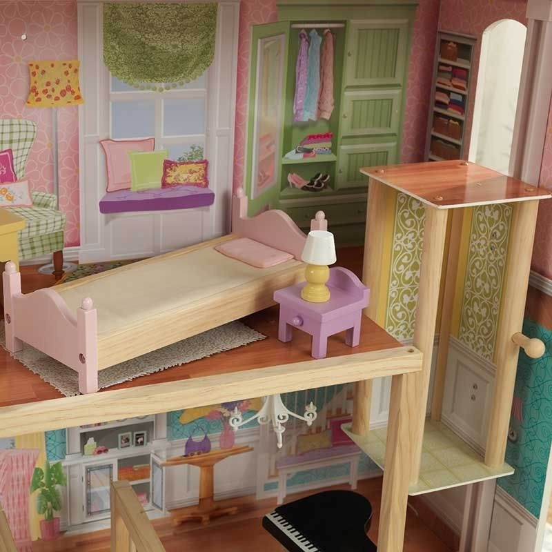 Детский кукольный домик Grand View Mansion Dollhouse KidKraft 65954 с системой легкой сборки EZ Kraft