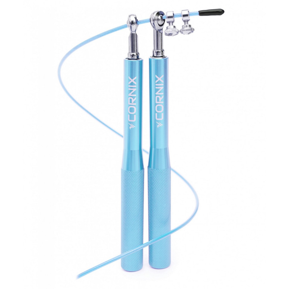 Скакалка скоростная для кроссфита Speed Rope Cornix XR-0153 Sky Blue