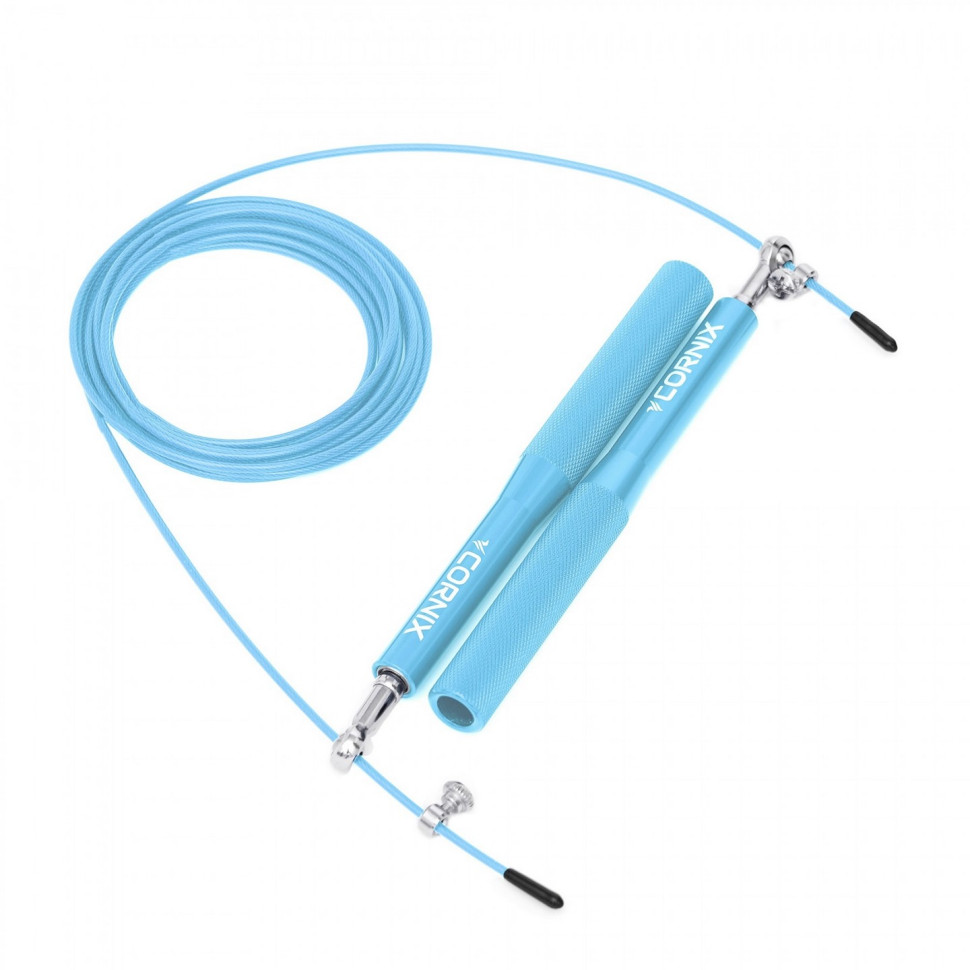 Скакалка скоростная для кроссфита Speed Rope Cornix XR-0153 Sky Blue