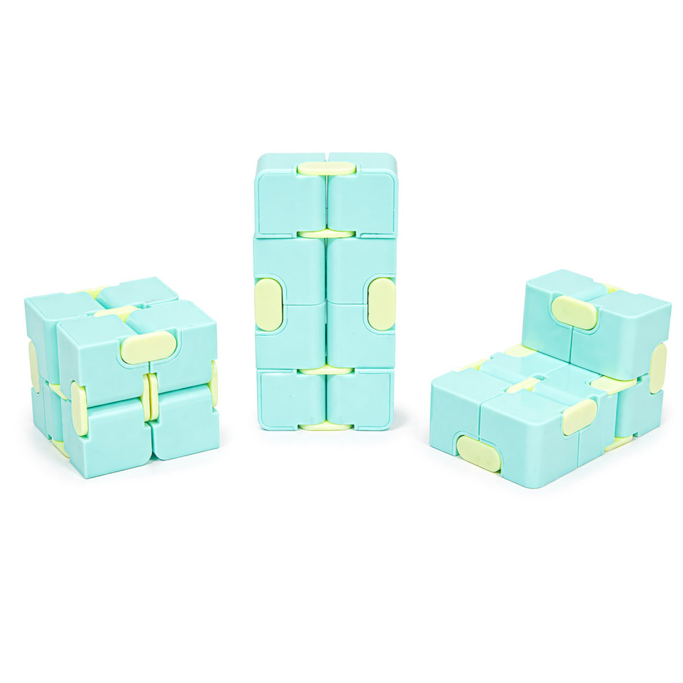Антистрес кубик-трансформер Infinity Cube Bambi IGR133(Turquoise) пастельні кольори