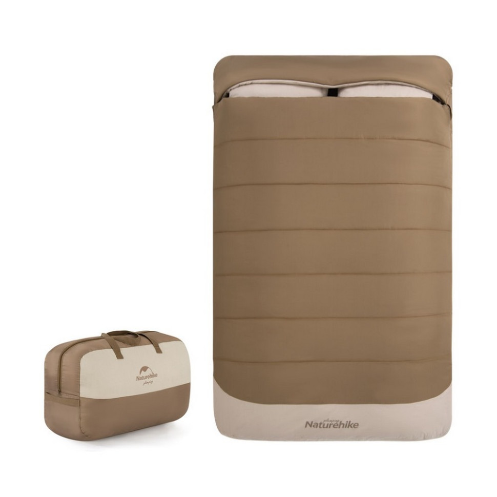 Спальний мішок двомісний NH21MSD02 Naturehike 6927595791691, коричневий