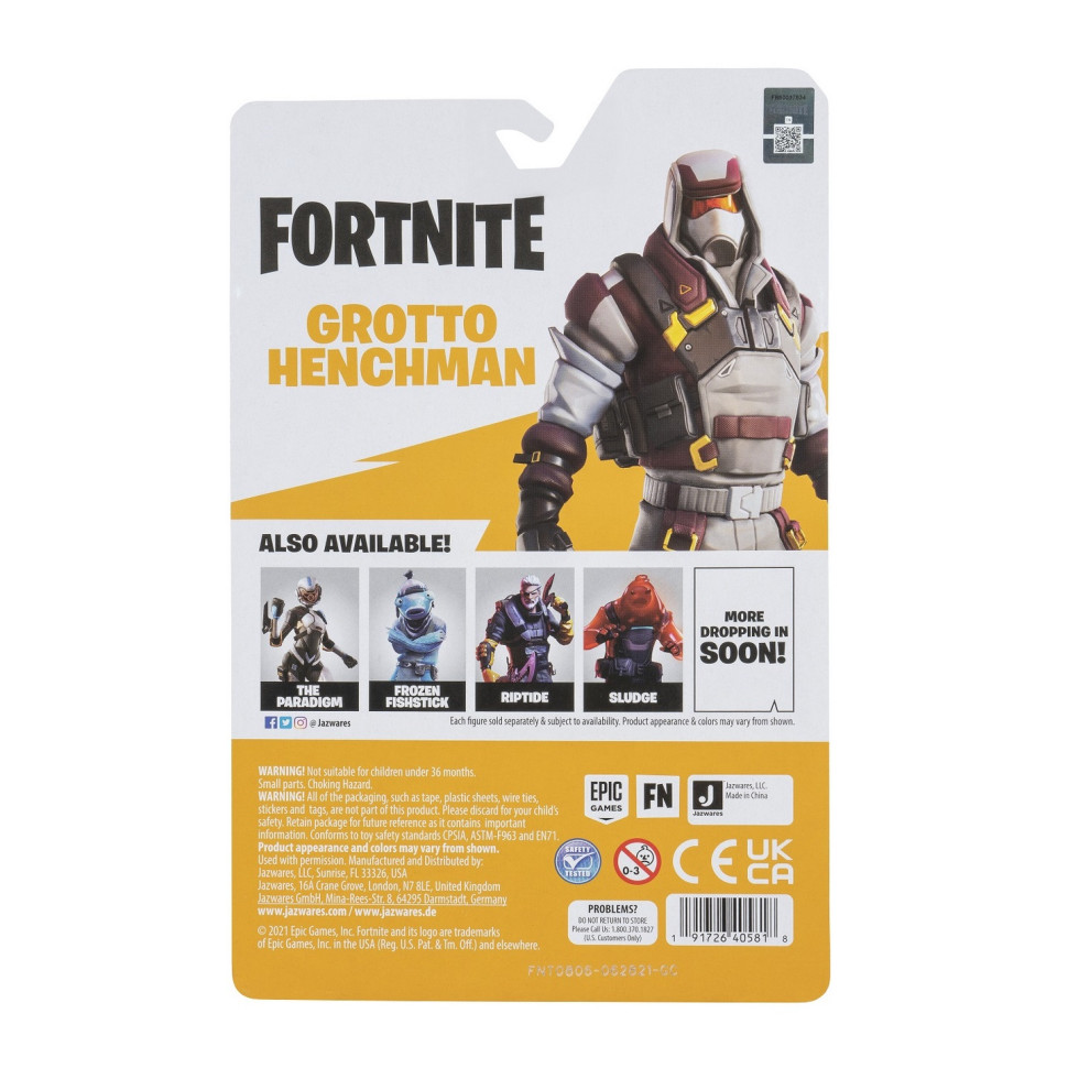 Коллекционная фигурка Fortnite Solo Mode Core Figure Grotto Henchmen S9, 10 см. FNT0806